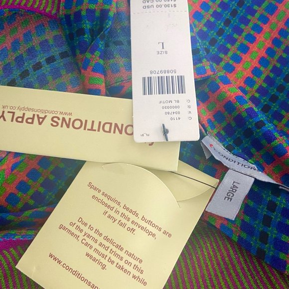 Conditions Apply sheer patterned blouse - Picture 4 of 5